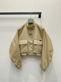 PRADA Coats & Jackets Nylon (Beige) S-L D05202606010461159