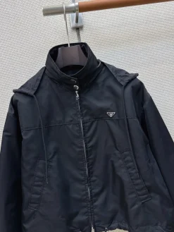 Alternative view of PRADA Coats & Jackets Polyamide (Black) S-M-L C25202606011683139