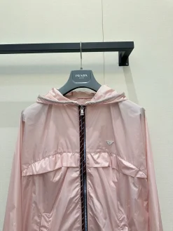 Alternative view of PRADA Coats & Jackets Polyamide (Pink) C95202606011659159