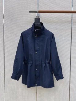 PRADA Coats & Jackets Polyester-Cotton Blend (Navy) S-M-L C25202606011681139