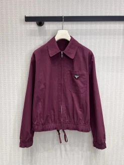 PRADA Coats & Jackets Polyester-Cotton (Purple) S-M-L C35202606011500139
