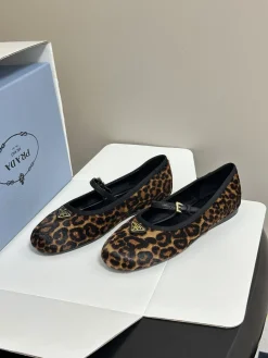 PRADA Flats & Loafers Calf Hair (Brown-Black) EU35-39 C00202606032612129