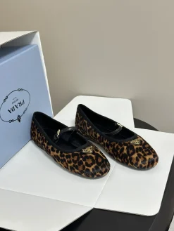 Alternative view of PRADA Flats & Loafers Calf Hair (Brown-Black) EU35-39 C00202606032612129