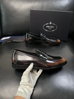 PRADA Flats & Loafers Leather (Black-Brown) EU38-47 D80202606032616179