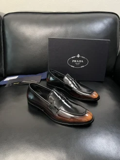 Alternative view of PRADA Flats & Loafers Leather (Black-Brown) EU38-47 D80202606032616179