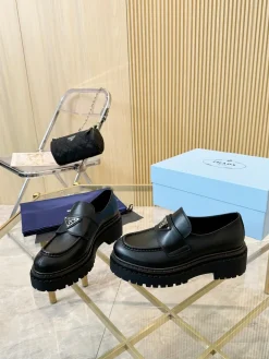 PRADA Flats & Loafers Leather (Black) EU34-46 B50202606032631119