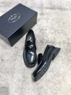PRADA Flats & Loafers Leather (Black) EU39-44 D10202606032615159