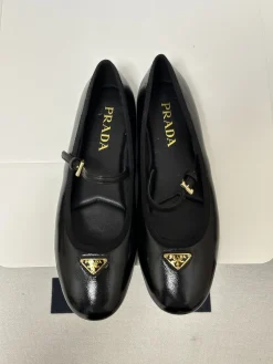 Alternative view of PRADA Flats & Loafers Leather (Black-Gold) EU35-39 C00202606032627129