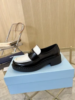 PRADA Flats & Loafers Leather (Black-White) EU34-41 B40202606032622109