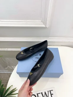 Alternative view of PRADA Flats & Loafers Leather (Brown-Black-Gold) EU35-39 B90202606032628129