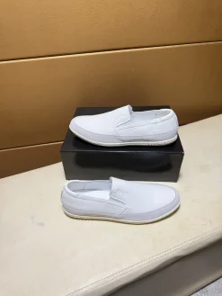 PRADA Flats & Loafers Leather-Suede (White-Grey) EU38-44 B10202606032611109