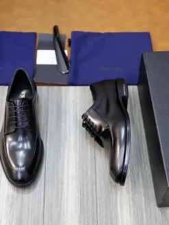 PRADA Formal Shoes Leather (Black-Blue) EU39-44 D50202606032732169