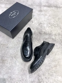PRADA Formal Shoes Leather (Black) EU39-44 D10202606032720159