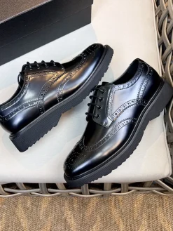 PRADA Formal Shoes Leather (Black) EU39-44 D10202606032740159