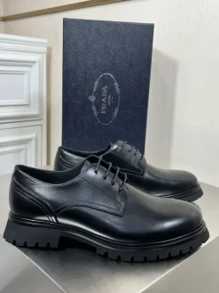 Alternative view of PRADA Formal Shoes Leather (Black) EU39-44 D20202606032727169