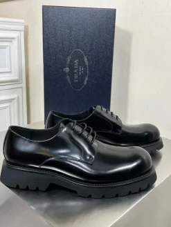 Alternative view of PRADA Formal Shoes Leather (Black) EU39-44 D20202606032729169
