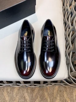 Alternative view of PRADA Formal Shoes Patent Leather (Burgundy-Black) EU39-44 D10202606032739159