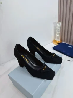 Alternative view of PRADA Pumps & Heels Suede (Black) EU35-39 B60202606033226119