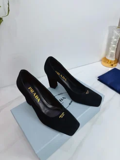Alternative view of PRADA Pumps & Heels Suede (Black) EU35-39 B60202606033227119