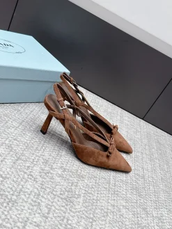 Alternative view of PRADA Pumps & Heels Suede (Brown) EU35-39 B60202606033230119