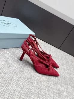Alternative view of PRADA Pumps & Heels Suede (Red) EU35-39 B60202606033236119