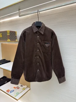 PRADA Shirts & Polos Corduroy (Brown) XS-L C25202606130805149