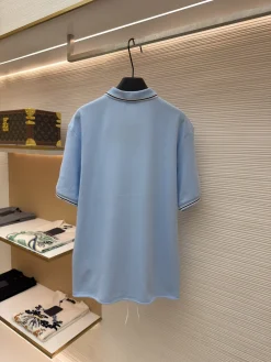 Alternative view of PRADA Shirts & Polos Cotton (Light Blue) 46-52 A4020260613051189