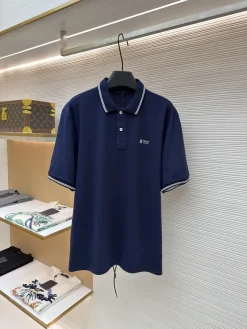 PRADA Shirts & Polos Cotton (Navy Blue-White) 46-52 A4020260613051289