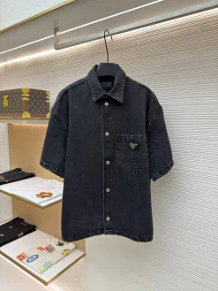 PRADA Shirts & Polos Denim (Black) S-XL B35202606130007119