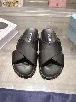Alternative view of PRADA Slides & Slippers Leather (Black) EU35-40 B10202606032833109