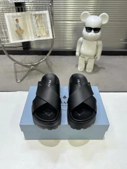 Alternative view of PRADA Slides & Slippers Leather (Black) EU35-40 B20202606032827109