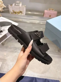 PRADA Slides & Slippers Leather (Black) EU35-40 B20202606032834109