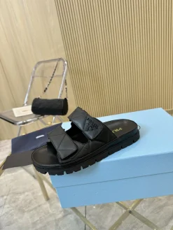PRADA Slides & Slippers Leather (Black) EU35-41 B30202606032846109
