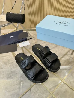 Alternative view of PRADA Slides & Slippers Leather (Black) EU35-41 B30202606032846109