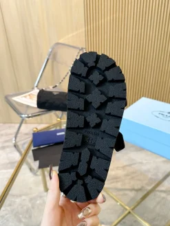 Alternative view of PRADA Slides & Slippers Leather (Black-Gold) EU35-42 B20202606032837109