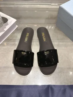 Alternative view of PRADA Slides & Slippers Patent Leather (Black) EU35-39 A8020260603284999