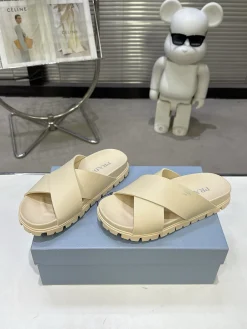 Alternative view of PRADA Slides & Slippers Rubber (Beige) EU35-40 B10202606032848109
