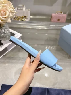 PRADA Slides & Slippers Rubber (Light Blue-Black) EU35-39 A8020260603285199