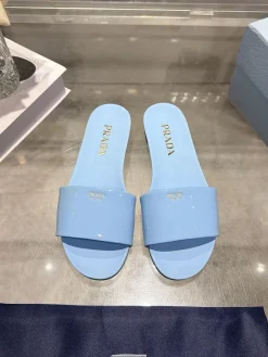 Alternative view of PRADA Slides & Slippers Rubber (Light Blue-Black) EU35-39 A8020260603285199
