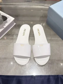 Alternative view of PRADA Slides & Slippers Rubber (White-Black) EU35-39 A8020260603285499