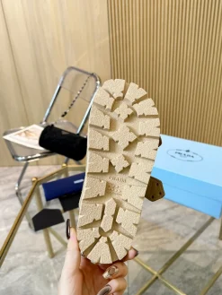 Alternative view of PRADA Slides & Slippers Suede (Beige-Gold) EU35-42 B20202606032855109
