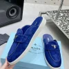 PRADA Slides & Slippers Suede (Blue-White) EU35-45 B30202606032859109
