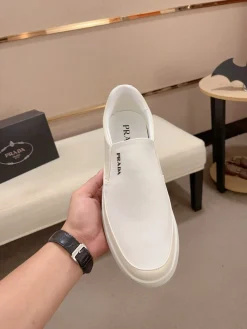 Alternative view of PRADA Sneakers & Trainers Canvas-Leather (White-Beige) EU38-44 B0020260603290199