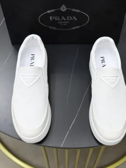 Alternative view of PRADA Sneakers & Trainers Canvas (White) EU38-44 B0020260603290299