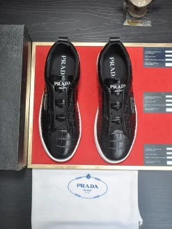Alternative view of PRADA Sneakers & Trainers Crocodile Leather (Black-White) EU38-45 B60202606032915119