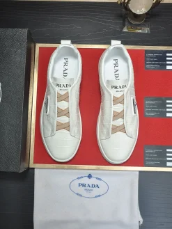 Alternative view of PRADA Sneakers & Trainers Embossed Leather (White) EU38-45 B60202606032916119