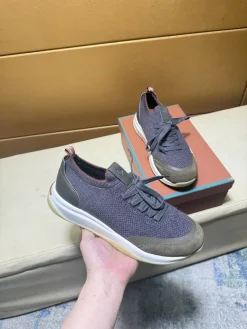 Alternative view of PRADA Sneakers & Trainers Knit-Suede (Gray-White-Brown) EU38-44 B20202606032925109