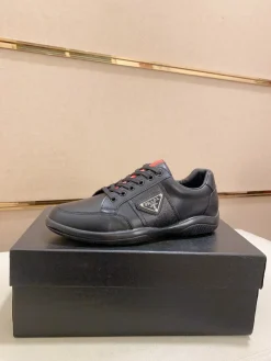 PRADA Sneakers & Trainers Leather (Black-Red) EU38-44 B10202606032869109