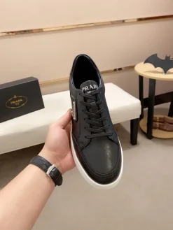 Alternative view of PRADA Sneakers & Trainers Leather (Black-White) EU38-44 B10202606032870109
