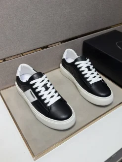 Alternative view of PRADA Sneakers & Trainers Leather (Black-White) EU38-44 B10202606032934109